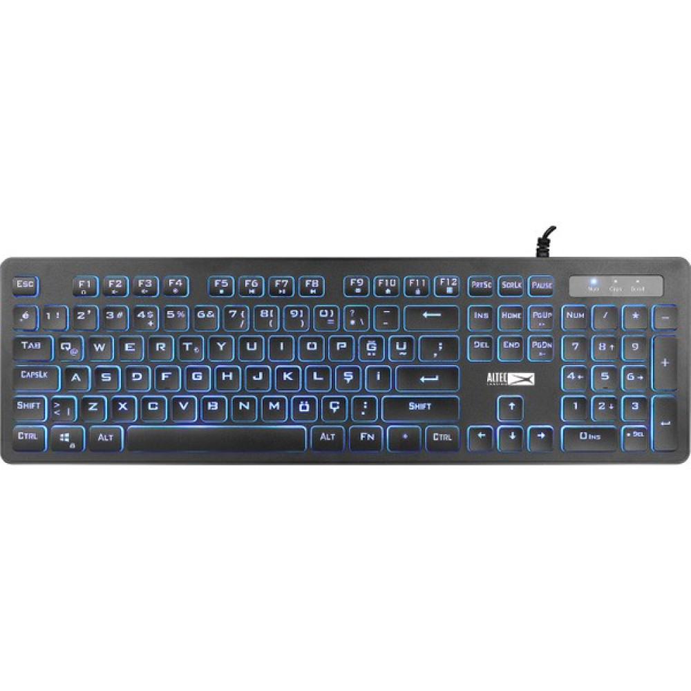Altec Lansing ALGK8264 Siyah Usb 3 Renk Zemin Aydınlatmalı Q Multimedya Fonksiyonlu Gaming Klavye Oyuncu Klavyesi Fiyatı