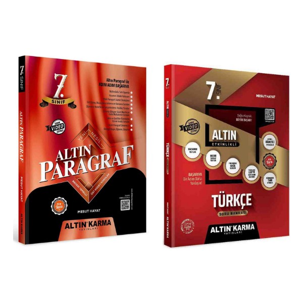 Altın Karma Yayınları 2025 7. Sınıf Altın Paragraf Soru Bankası - 7. Sınıf Türkçe Altın Etkinlikli Kazanım Soru Bankası Diğer Fiyatı