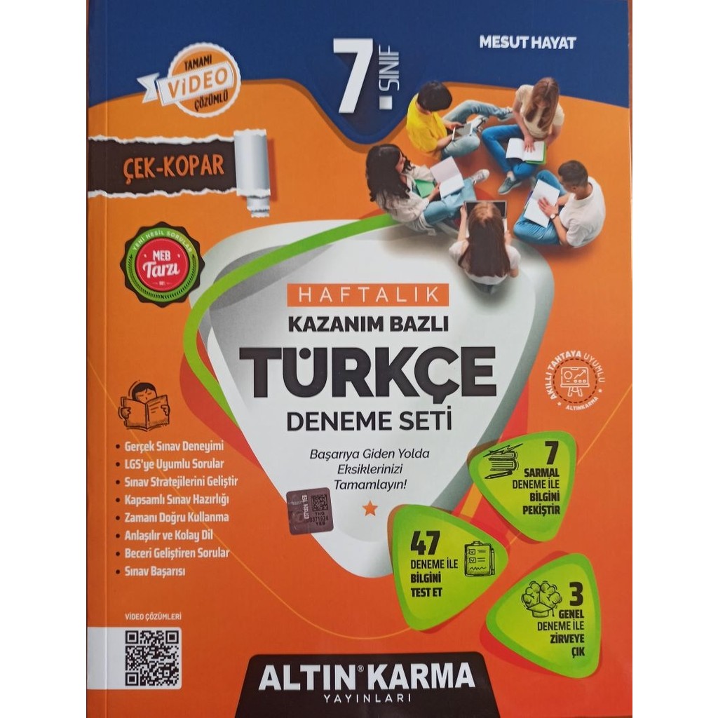 Altın Karma Yayınları 7. Sınıf Türkçe Haftalık Kazanım Deneme Seti Diğer Fiyatı