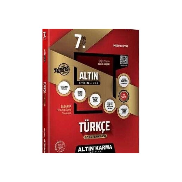 Altın Karma Yayınları Antrenman Yayınları 7. Sınıf Türkçe Altın Etkinlikli Kazanım Soru Bankası Tüm Dersler Fiyatı