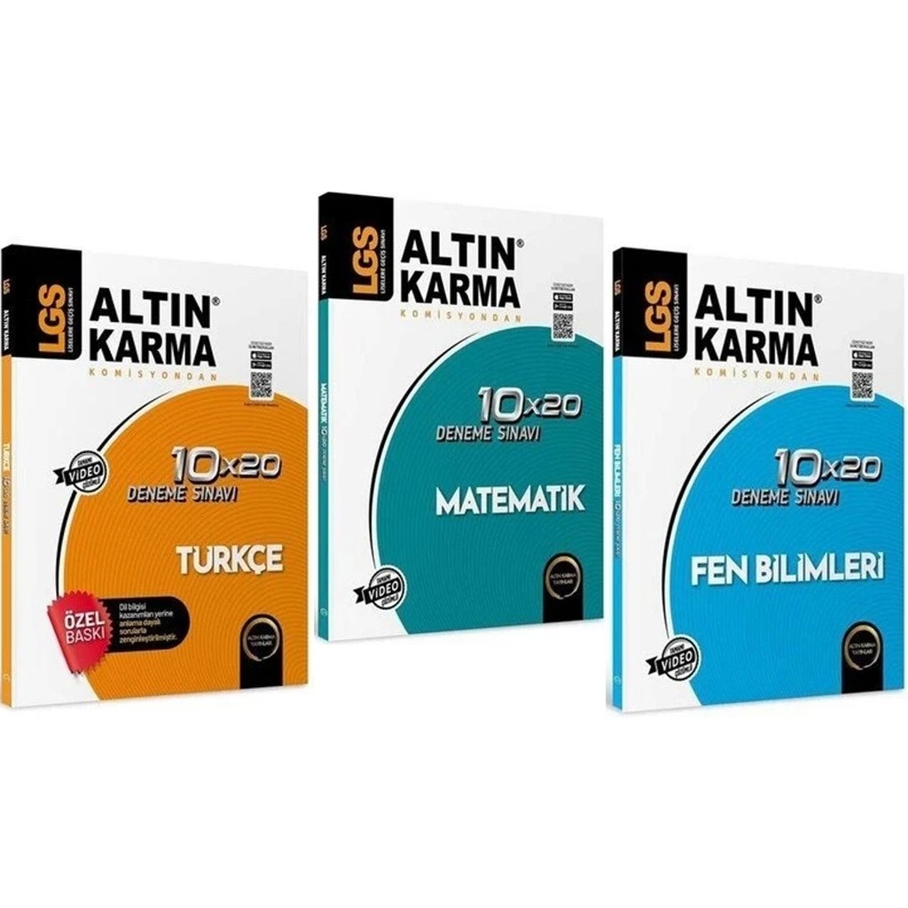Altın Karma Yayınları Türkçe - Matematik - Fen Bilimleri 10 x 20 Deneme Sınavı 3 Kitap Diğer Fiyatı
