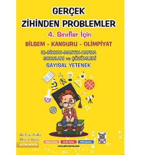 4. Sınıf Gerçek Zihinden Problemler Bilsem-Kanguru-Olimpiyat Kitabı Ders Sınav Kitapları Fiyatı