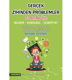 5. Sınıf Gerçek Zihinden Problemler Kanguru-Olimpiyat Kitabı Zihinsel Gelişim Kitapları Fiyatı