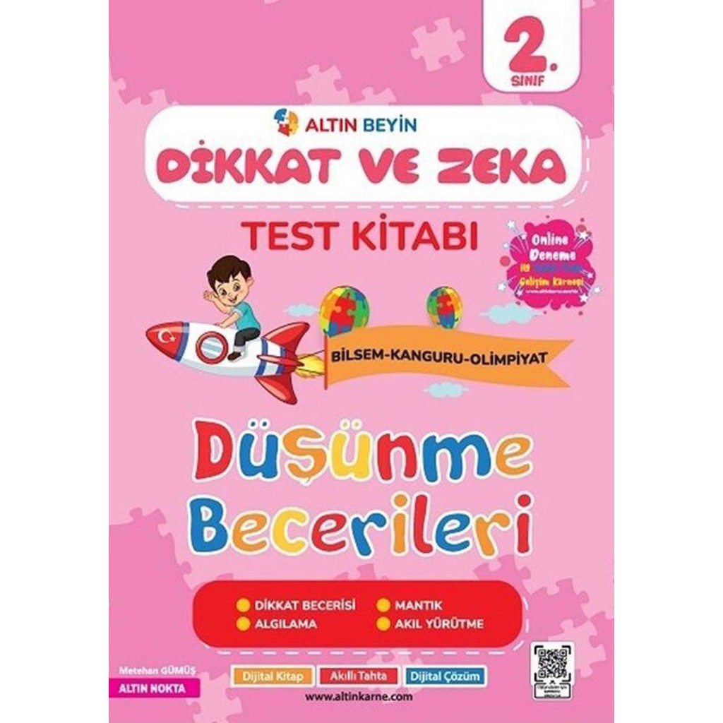 Altın Nokta Yayınevi 2. Sınıf Altın Beyin Dikkat ve Zeka Kitabı Diğer Fiyatı