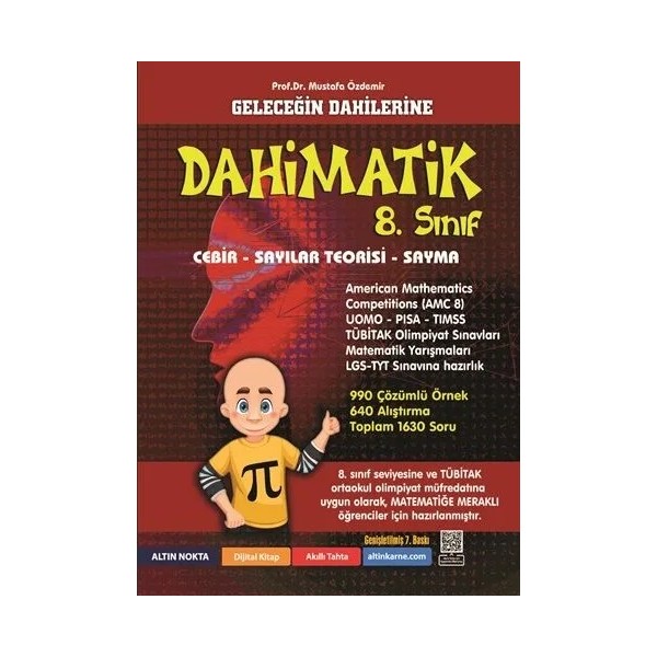 Altın Nokta Yayınevi Altınnokta 8. Sınıflar İçin Dahimatik Matematik Yarışmalarına Hazırlık İlk Adım SSD / Solid State Drive Fiyatı