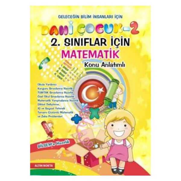 Altın Nokta Yayınevi Dahi Çocuk 2. Sınıflar İçin Matematik Konu Anlatımlı Matematik Fiyatı