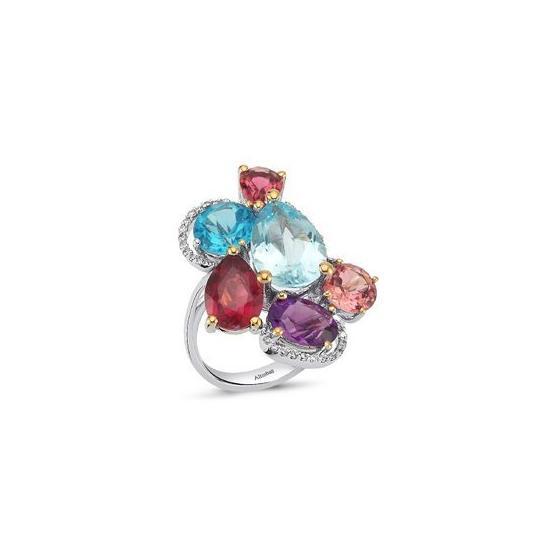 Altınbaş P265957 Pırlanta Topaz Taşlı Yüzük