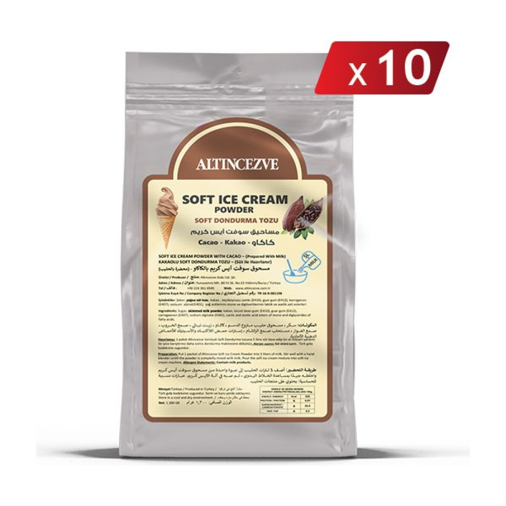 Altıncezve Soft Dondurma Tozu Kakaolu 1.300 gr x 10 Adet - 5l (Süt) Oto Boyaları Fiyatı