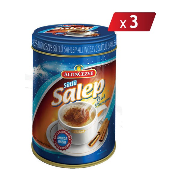 Altıncezve Sütlü Salep Teneke 250 gr x 3 Adet - 750 gr Cezve Takımları Fiyatı