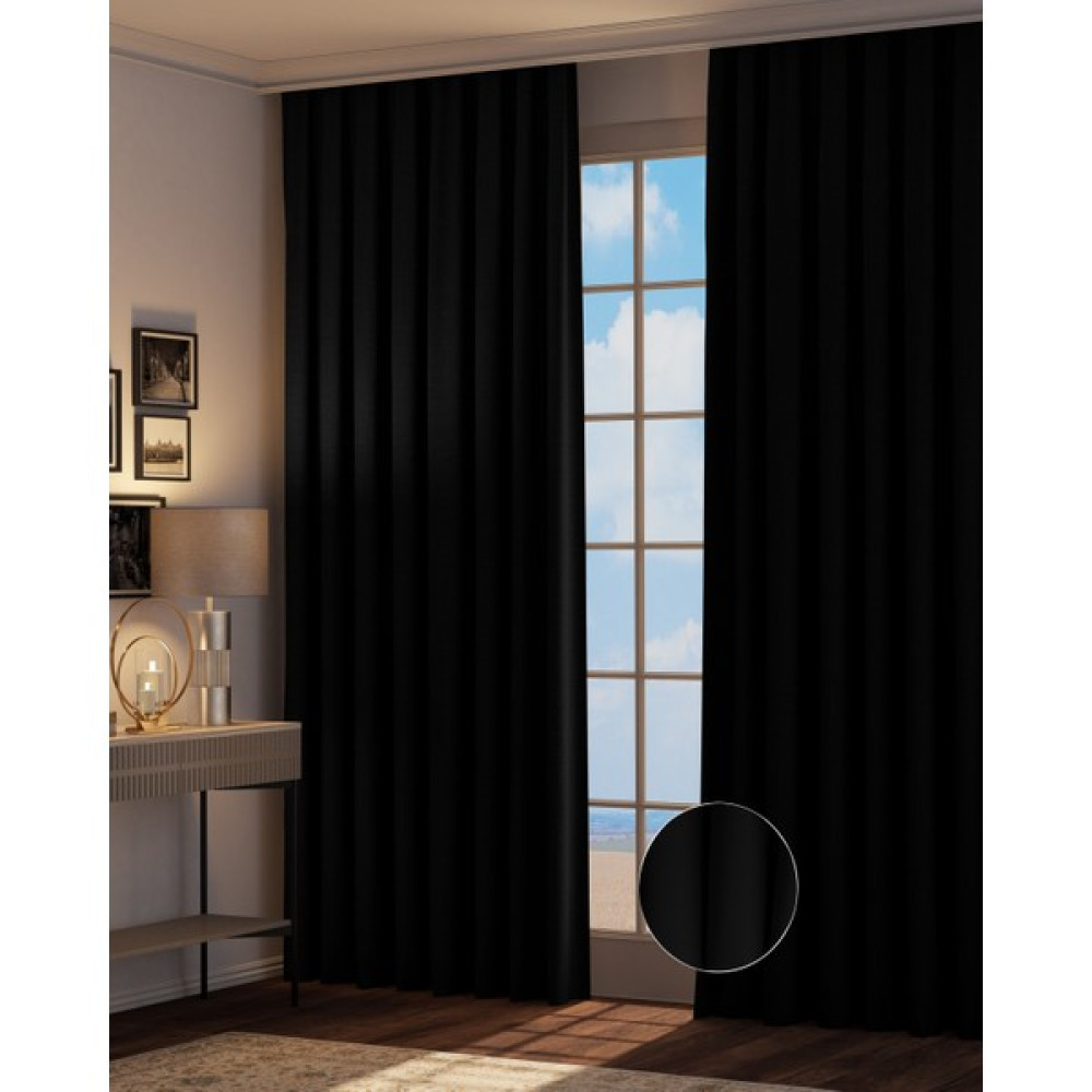 Altındaş Tekstil %100 Işık Geçirmez Blackout Perde Siyah - 150 x 250 cm Fon Perde Fiyatı