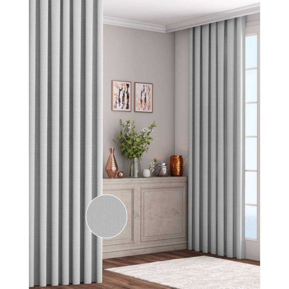 Altındaş Tekstil Modern Keten Fon Perde Tek Kanat Ekru Kt-01 - 250 x 260 cm Fon Perde Fiyatı