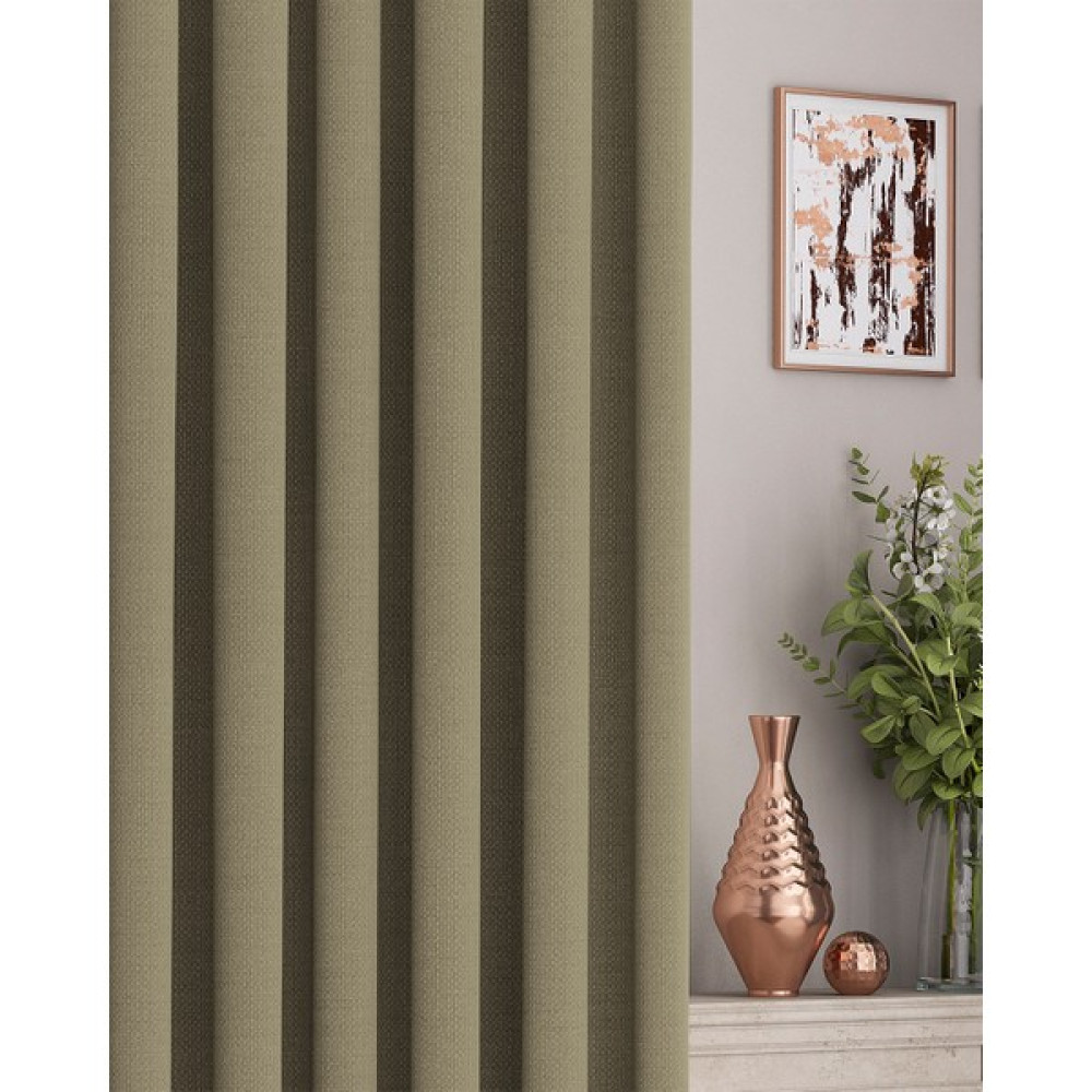 Altındaş Tekstil Modern Keten Fon Perde Tek Kanat Latte Kt-04 - 300 x 270 cm - Latte Rengi Fon Perde Fiyatı