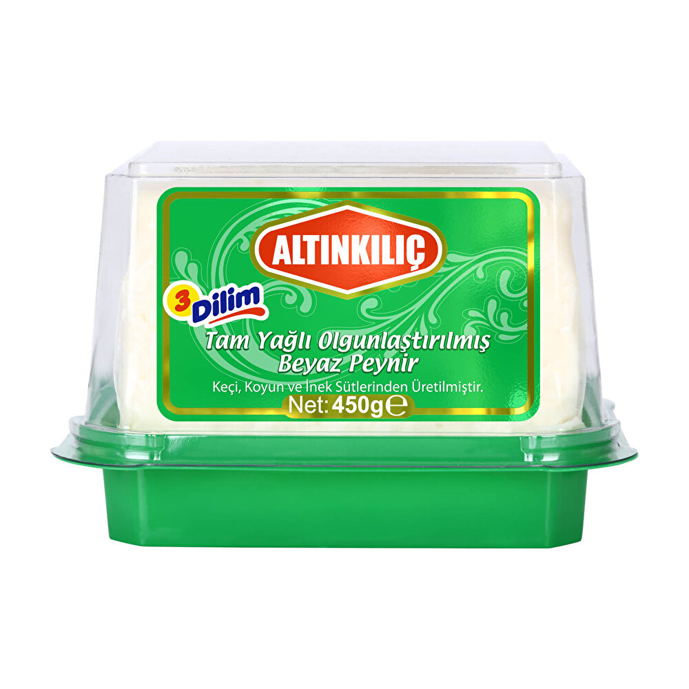 Altınkılıç Olgunlaştırılmış Peynir 3 Dilim %80 Keçi %10 Koyun %10 İnek 450 G Peynir Fiyatı