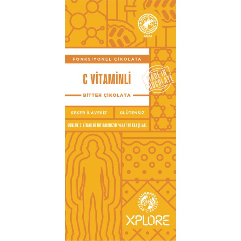 Altınmarka Şeker İlavesiz C Vitaminli Bitter Kuvertür Çikolata 200 gr Çikolata ve Gofret Fiyatı