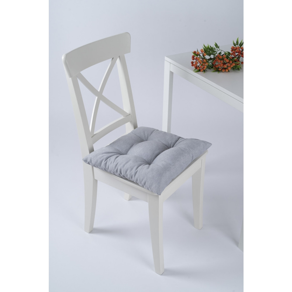 ALTINPAMUK Beta Pofidik Gri Sandalye Minderi Bağcıklı 40x40cm Koltuk & Kanepe Örtüsü Fiyatı