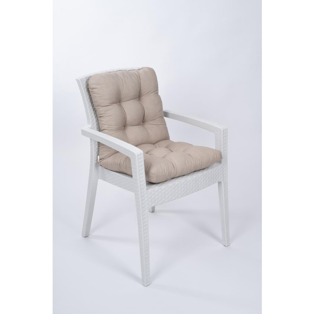 ALTINPAMUK Candy Pofidik Arkalıklı Bej Sandalye Minderi Özel Dikişli Bağcıklı 44x94 Cm Koltuk & Kanepe Örtüsü Fiyatı