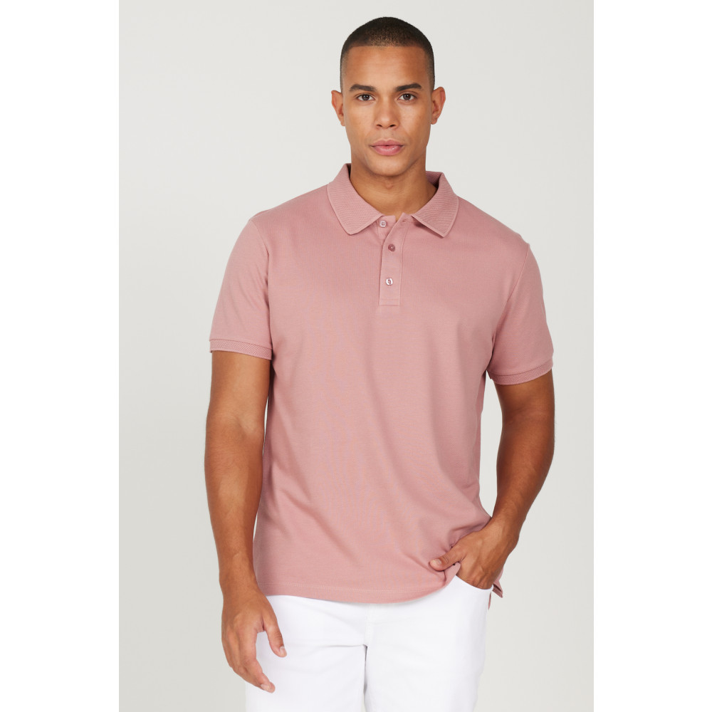 ALTINYILDIZ CLASSICS Erkek Gül Kurusu %100 Pamuk Kıvrılmaz Yaka Slim Fit Dar Kesim Polo Yaka Kısa Kollu Tişört S Beden Erkek T-shirt Fiyatı