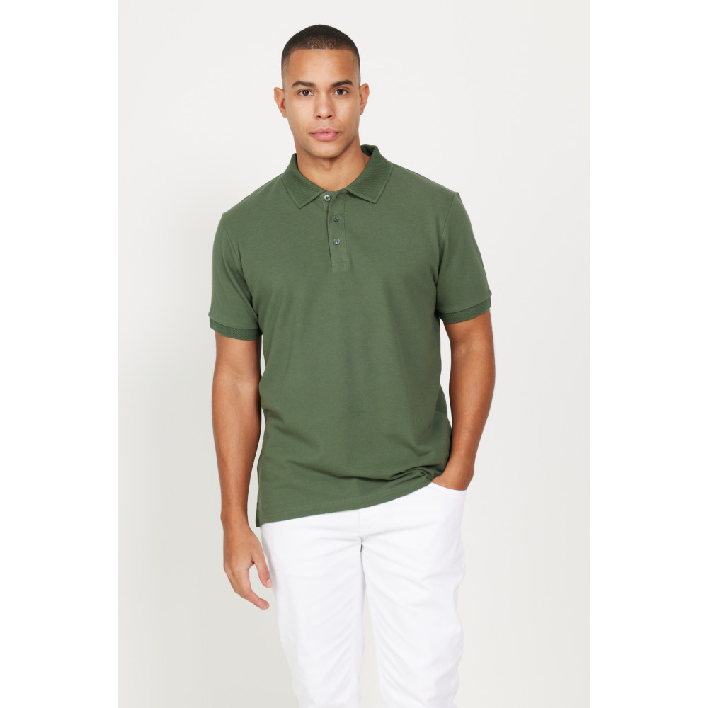 ALTINYILDIZ CLASSICS Erkek Haki %100 Pamuk Kıvrılmaz Yaka Slim Fit Dar Kesim Polo Yaka Kısa Kollu Tişört 3XL Beden Erkek T-shirt Fiyatı