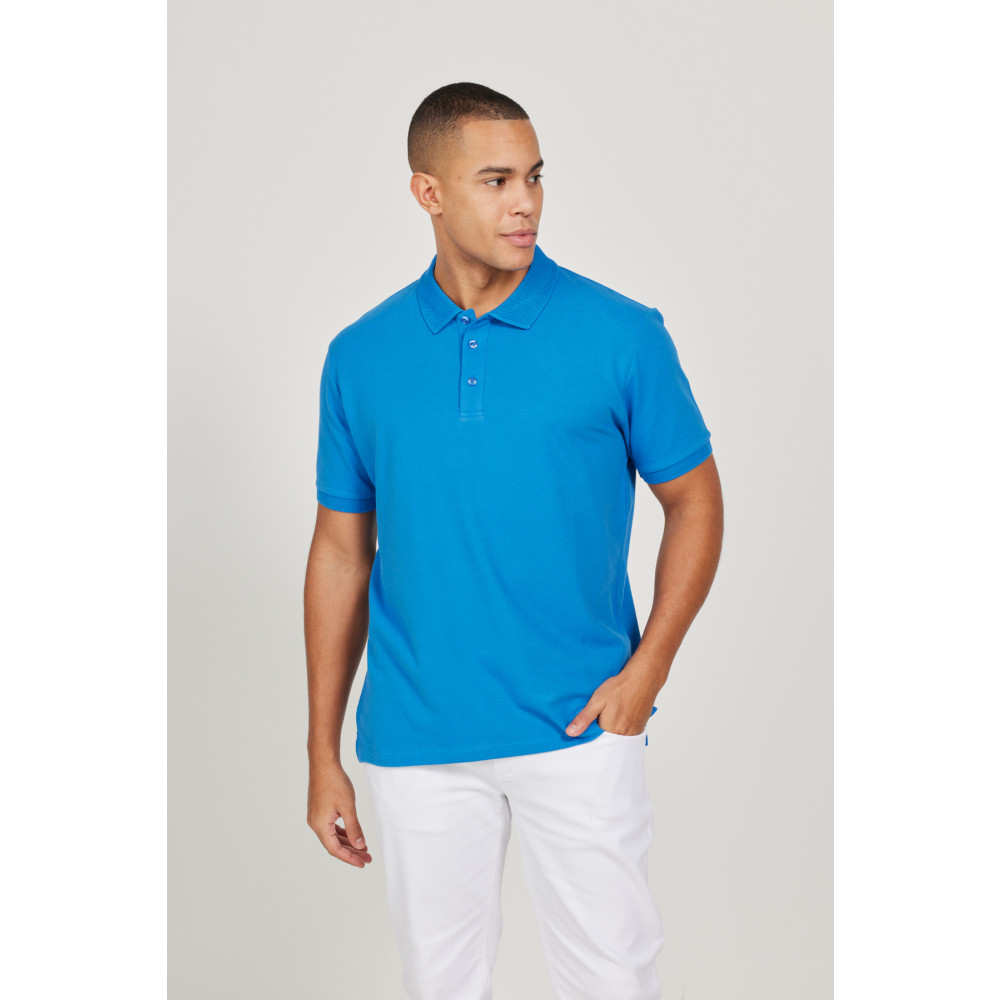 ALTINYILDIZ CLASSICS Erkek Royal Mavi %100 Pamuk Kıvrılmaz Yaka Slim Fit Dar Kesim Polo Yaka Kısa Kollu Tişört S Beden Erkek T-shirt Fiyatı