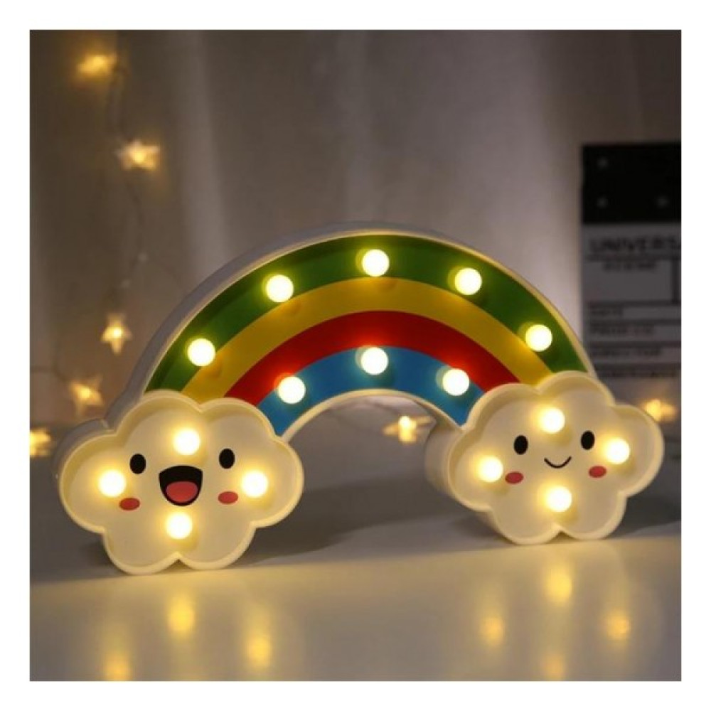Alto Home Gökkuşağı LED Işıklı Masa Duvar Gece Lambası - Sarı Gece Lambası Fiyatı