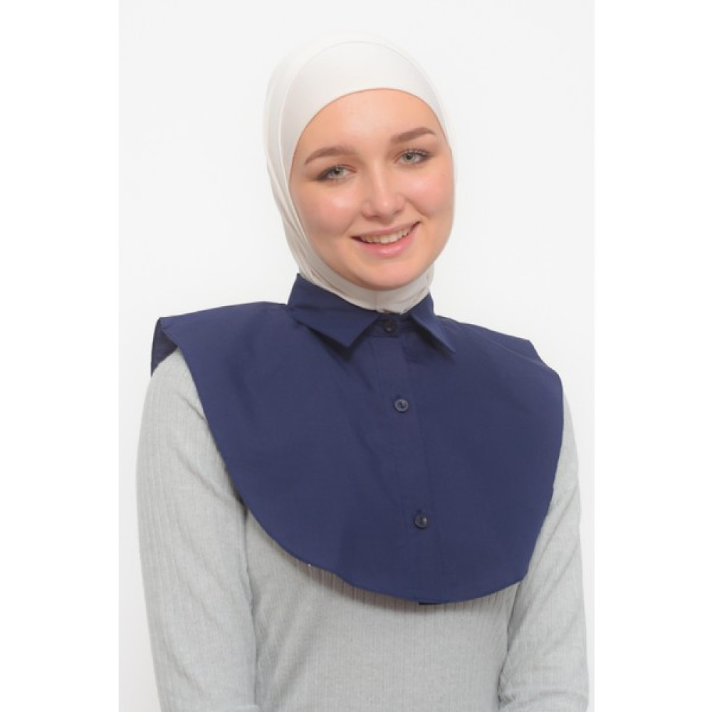Altobeh Kadın Düz Gömlek Yaka Hazır Tesettür Iç Boyunluk Kurtarıcı Yakalık - Lacivert Kadın Gömlek Fiyatı