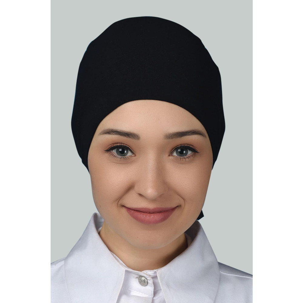 Altobeh Kadın Pratik Dikişsiz Bağcıklı Kaymayan Tesettür Penye Bone Siyah Tesettür Giyim Fiyatı