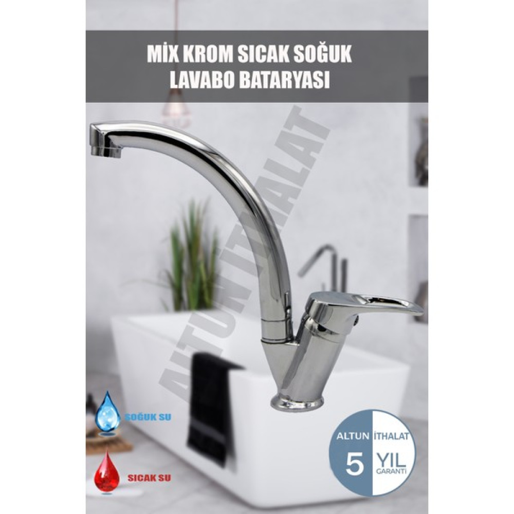 Altun Aç Kapa Mix Lavabo Bataryası Musluğu Bataryalar & Musluklar Fiyatı