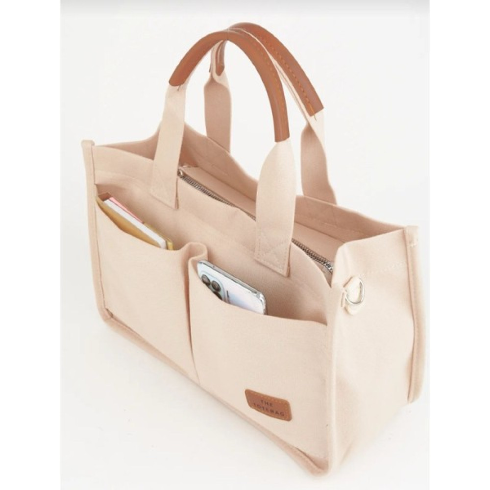 Altunay Krem Kanvas Cepli Tote Bag Omuz Çantası Bayan Çanta ve Cüzdan Fiyatı