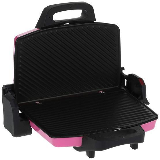 Altus 758 M 1800 W 4 Adet Pişirme Kapasiteli Teflon Çıkarılabilir Plakalı Izgara ve Tost Makinesi Pembe