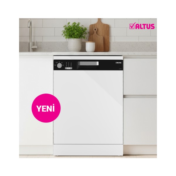 Altus Al 434 Pb 4 Programlı Bulaşık Makinesi Beyaz 13 Kişilik E Enerji Sınıfı ile Ekonomik Kullanım Bulaşık Makineleri Fiyatı