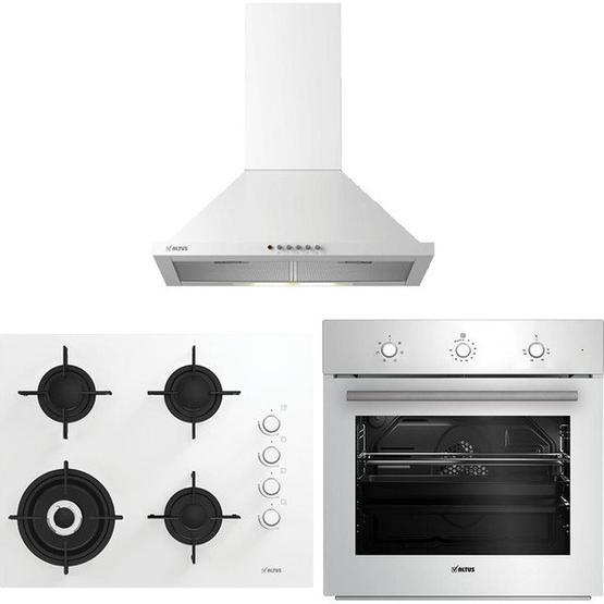 Altus ALA 37 Y + ALA185 GWD + ALA133 W Beyaz Ankastre Set