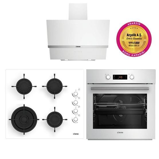 Altus Ala 545 W - Ala 185 GWD - Ala 140 W Beyaz Gurme Ankastre Set
