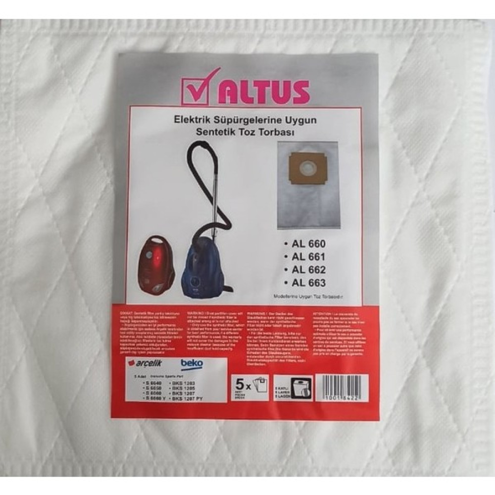 Altus Toz Torbası - 10 Adet Elektrikli Süpürge Aksesuarları Fiyatı