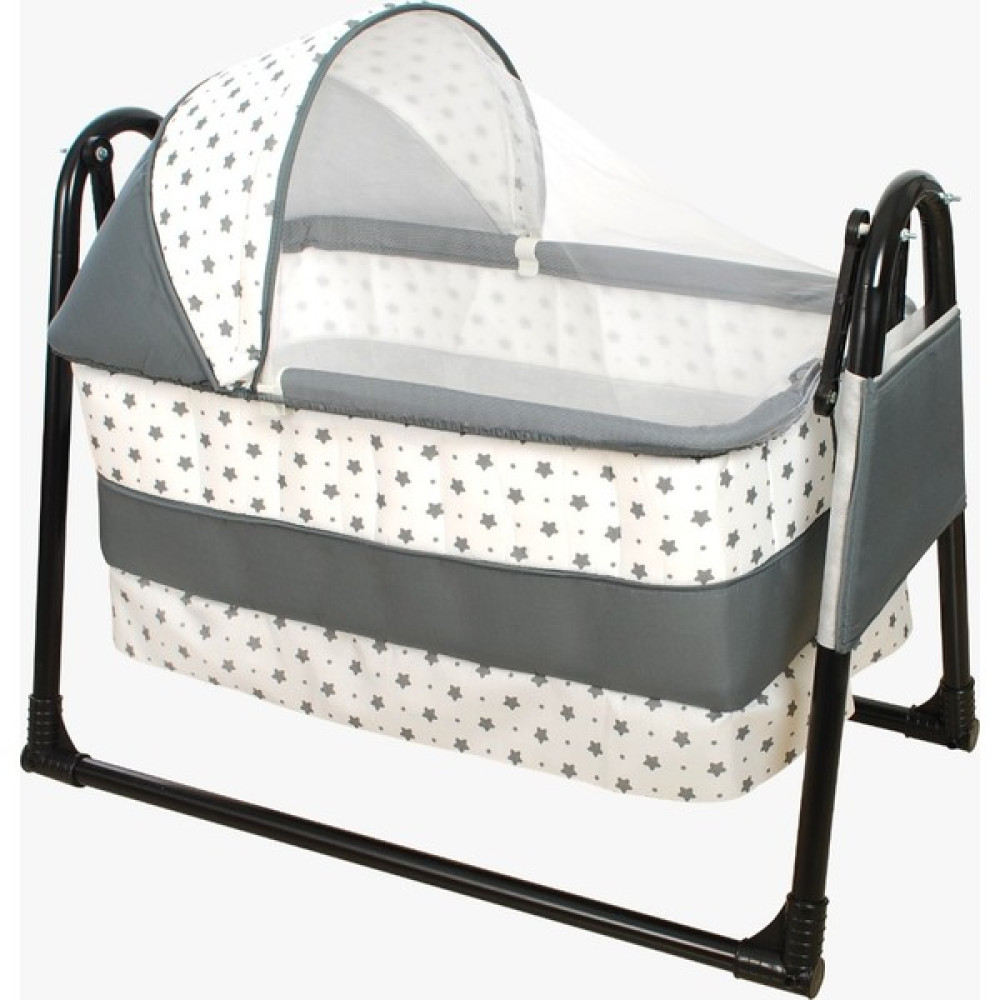 Aluç Bebe Btrend New Black Kadro Cep Hediyeli Sepet Beşik Portatif Bebek Sallanır Beşiği Hamak - 45-80 - Gri - Siyah Park Yatak / Oyun Parkı Fiyatı