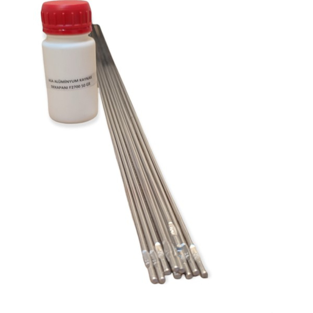 ALÜMİNYUM KAYNAK TELİ 3,2 mm (10 ADET) + ALÜMİNYUM KAYNAK DEKAPANI KÜÇÜK KUTU (50 gr) Kaynak Makineleri Fiyatı