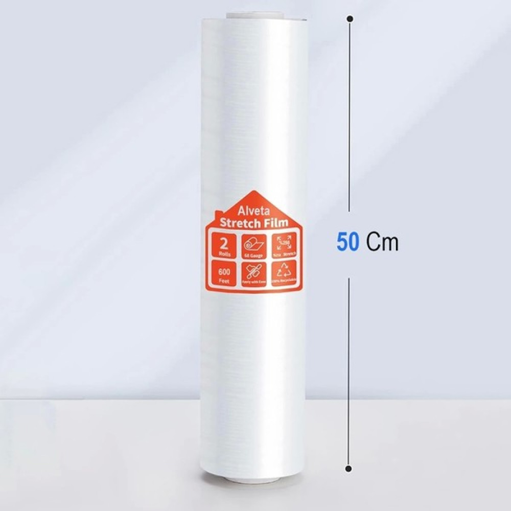 Alveta El Tipi Rulo Streç Film %150 Esneklik 2 kg 17 Mikron 200 Metre Yırtılmaya Dayanıklı 50 cm Oto Boyaları Fiyatı
