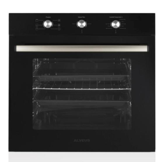 Alveus Gardenya ALV MFA 614 - ALV GLS 640 - ALV F17 PB Siyah Ankastre Set