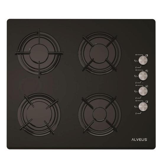 Alveus Gardenya ALV MFA 614 - ALV GLS 640 - ALV F17 PB Siyah Ankastre Set