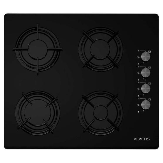 Alveus GLS 640 Siyah Cam Ankastre Ocak