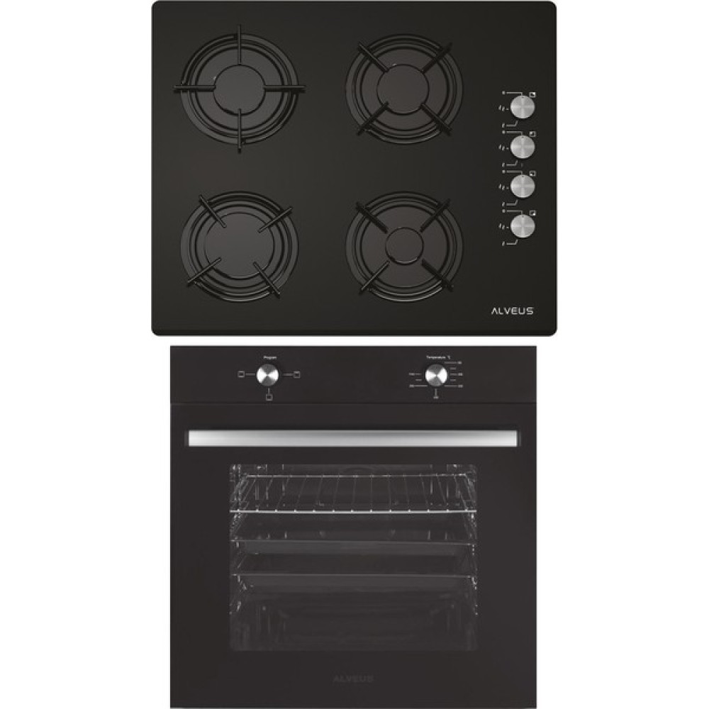 Alveus Yakamoz 2'li Ankastre Set Siyah (GLS640S-MFA604S) Ankastre Setler Fiyatı