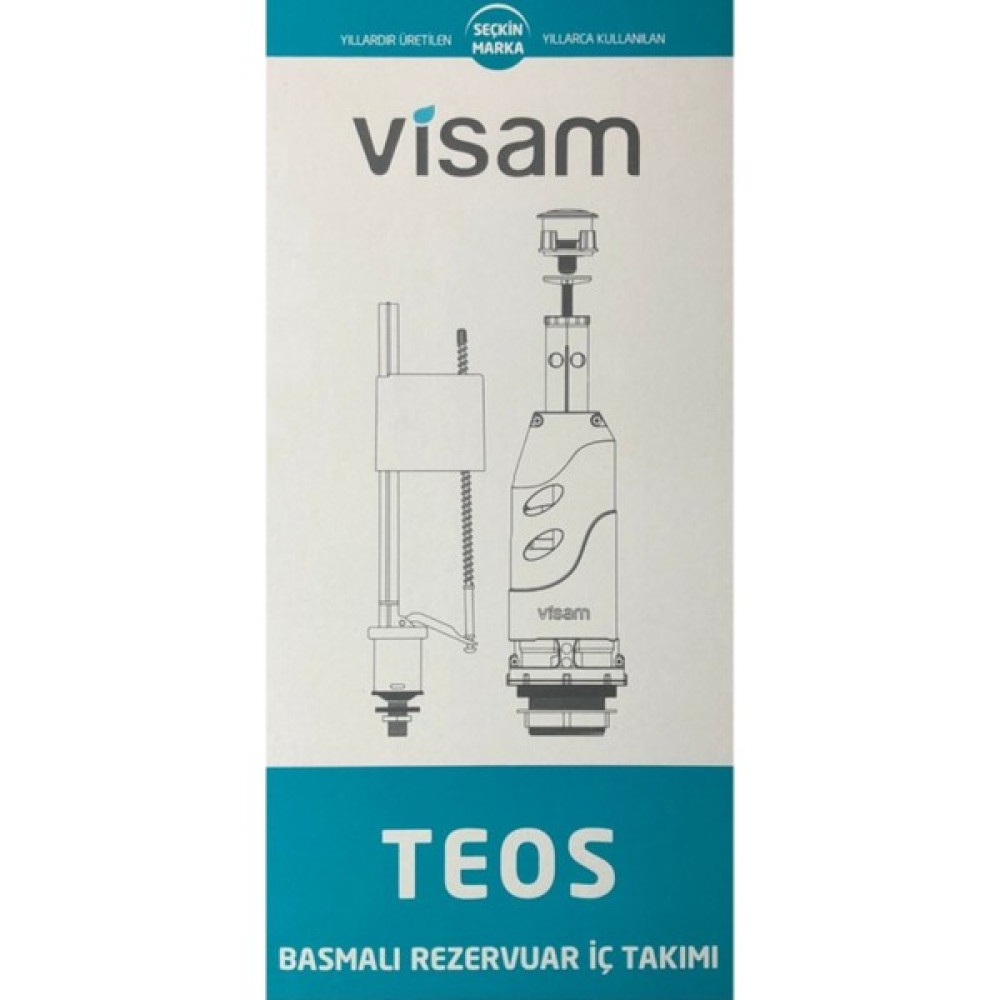 Alvit Teos Basmalı Klozet Rezervuar Iç Takım - Beyaz Klozet Fiyatı