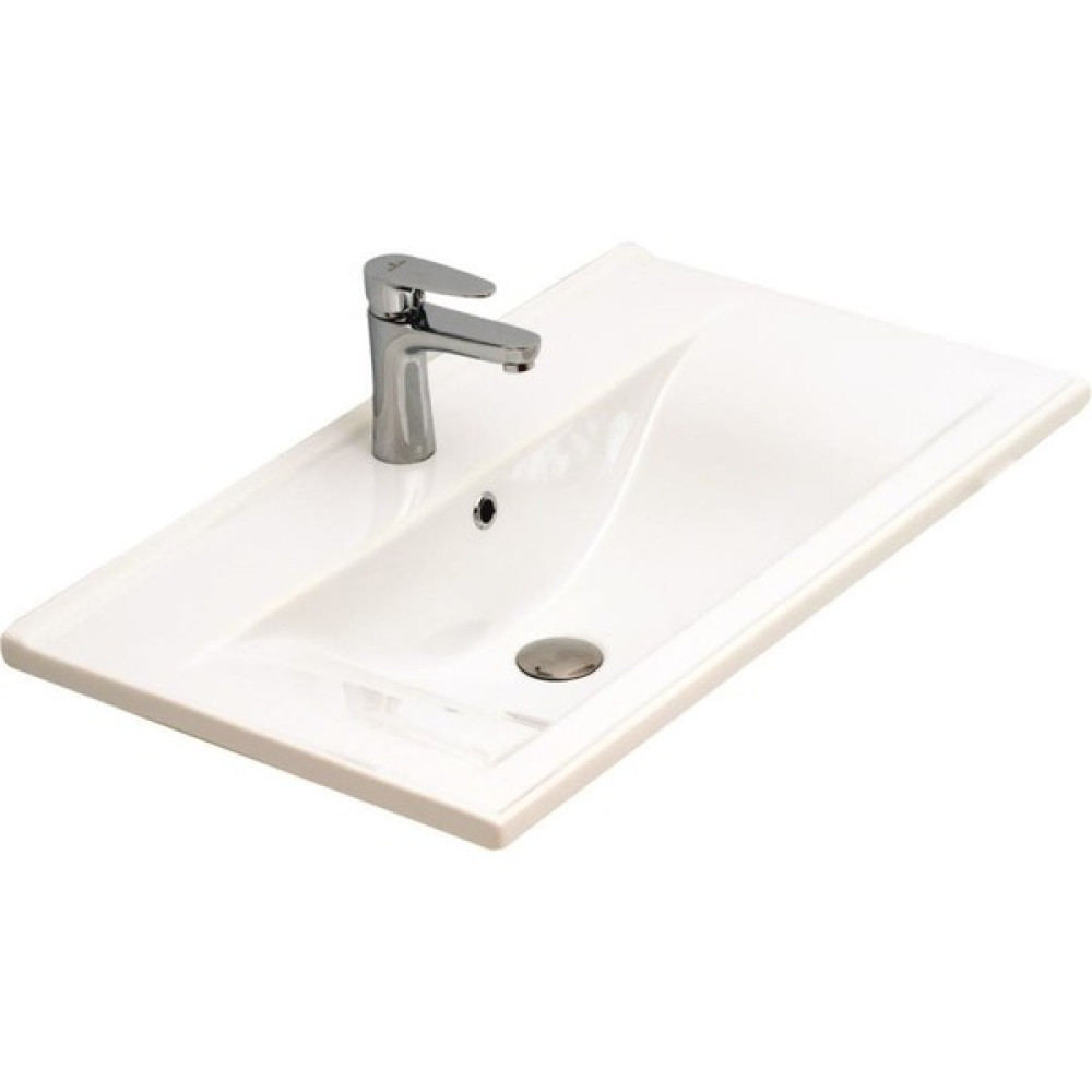 Alvit Thin Tezgah Üstü Lavabo, Dolap Uyumlu 80 cm - Beyaz Lavabo Fiyatı