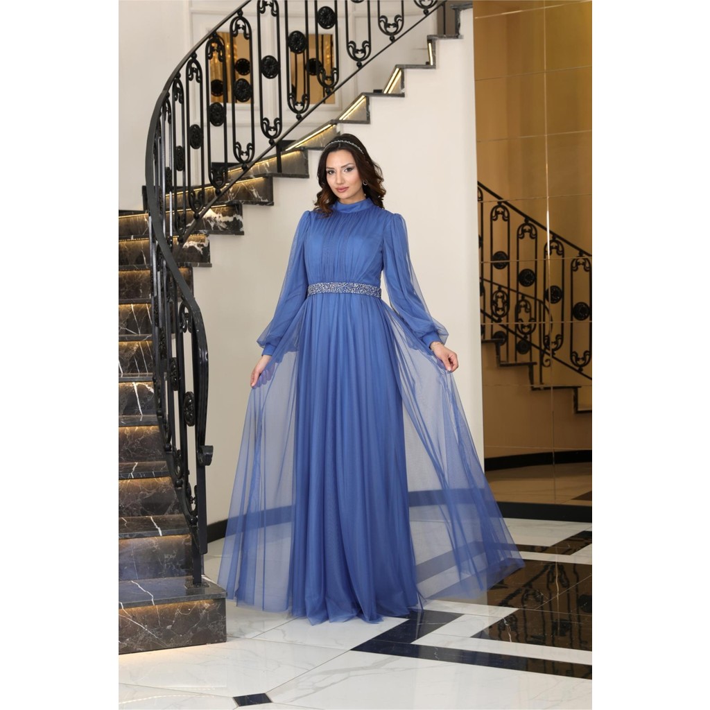Alya Abiye Indigo FVM206 Giyim & İç Giyim Fiyatı