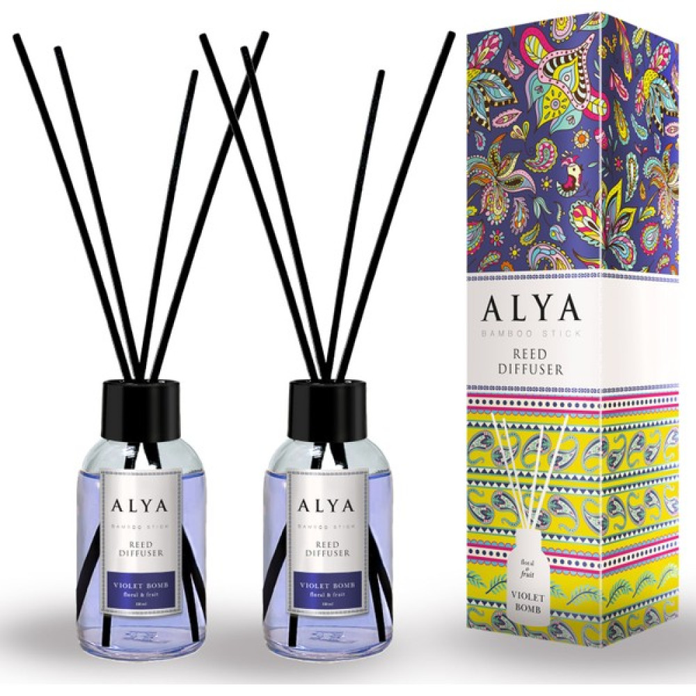 Alya Bambu Çubuklu Oda Kokusu Violet Bomb 100 ml x 2'li Oda Kokusu Fiyatı