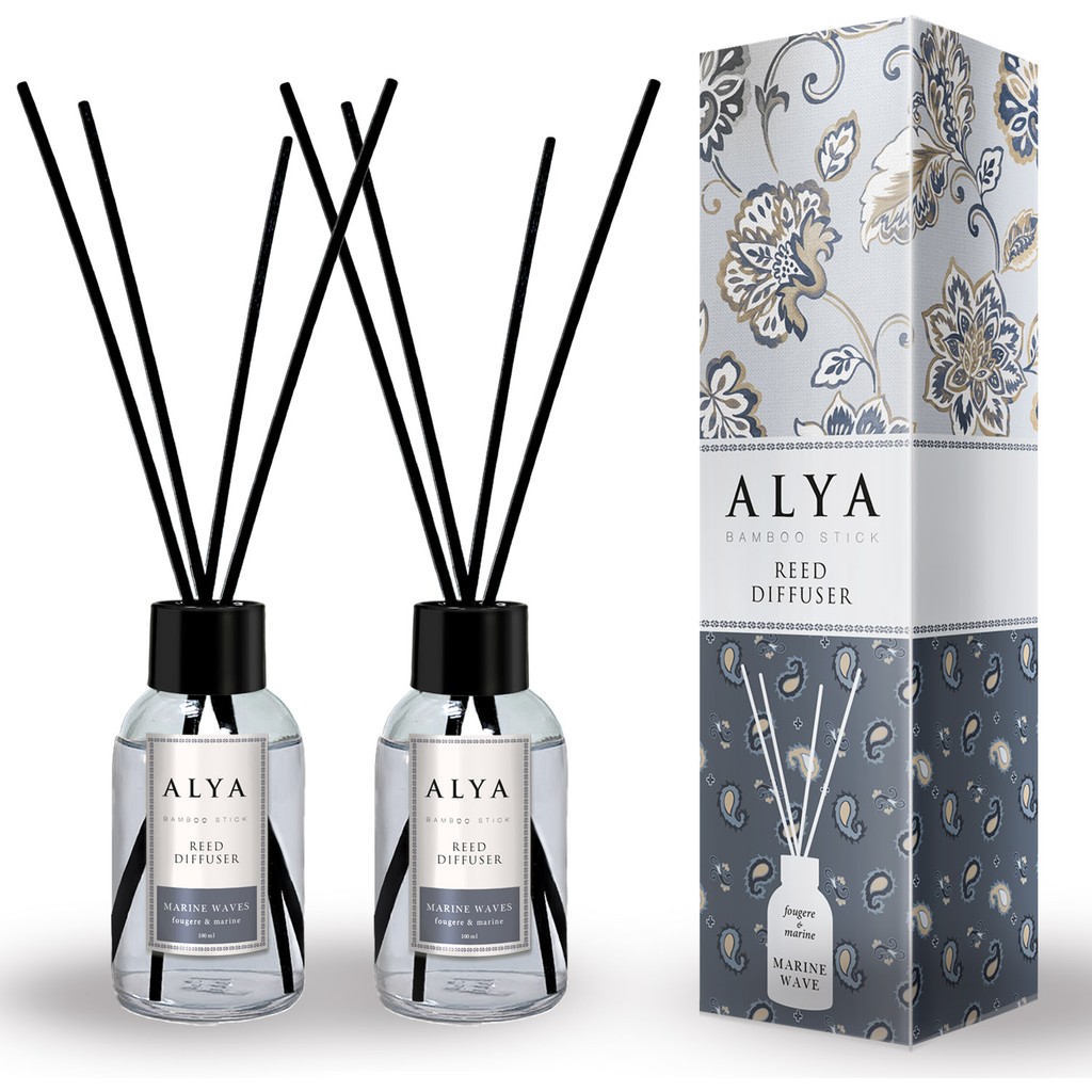 Alya Bambu Çubuklu Oda Kokusu Wave Marine 100 ml x 2'li Diğer Fiyatı