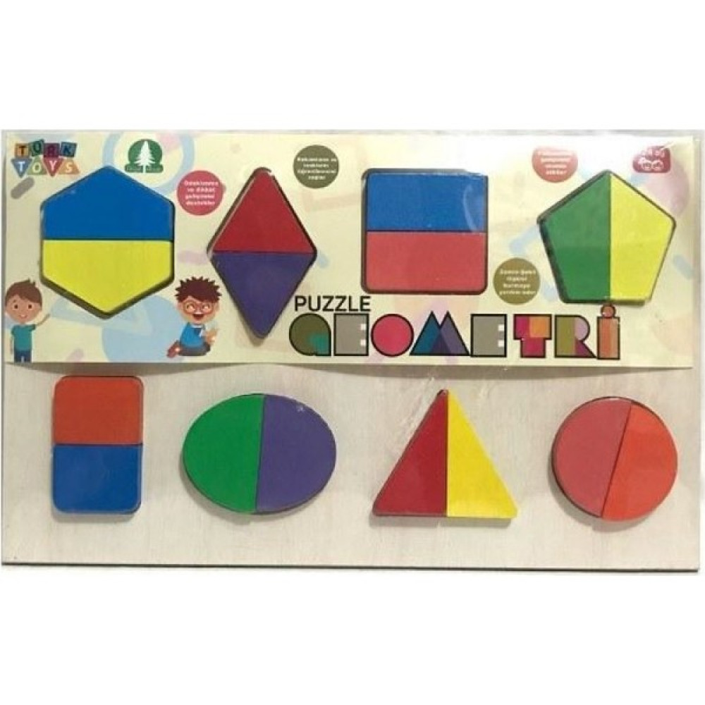 Alya Toys Ahşap Bul Tak Geometrik Şekiller 16 Parça Set Eğitici Oyuncak Fiyatı