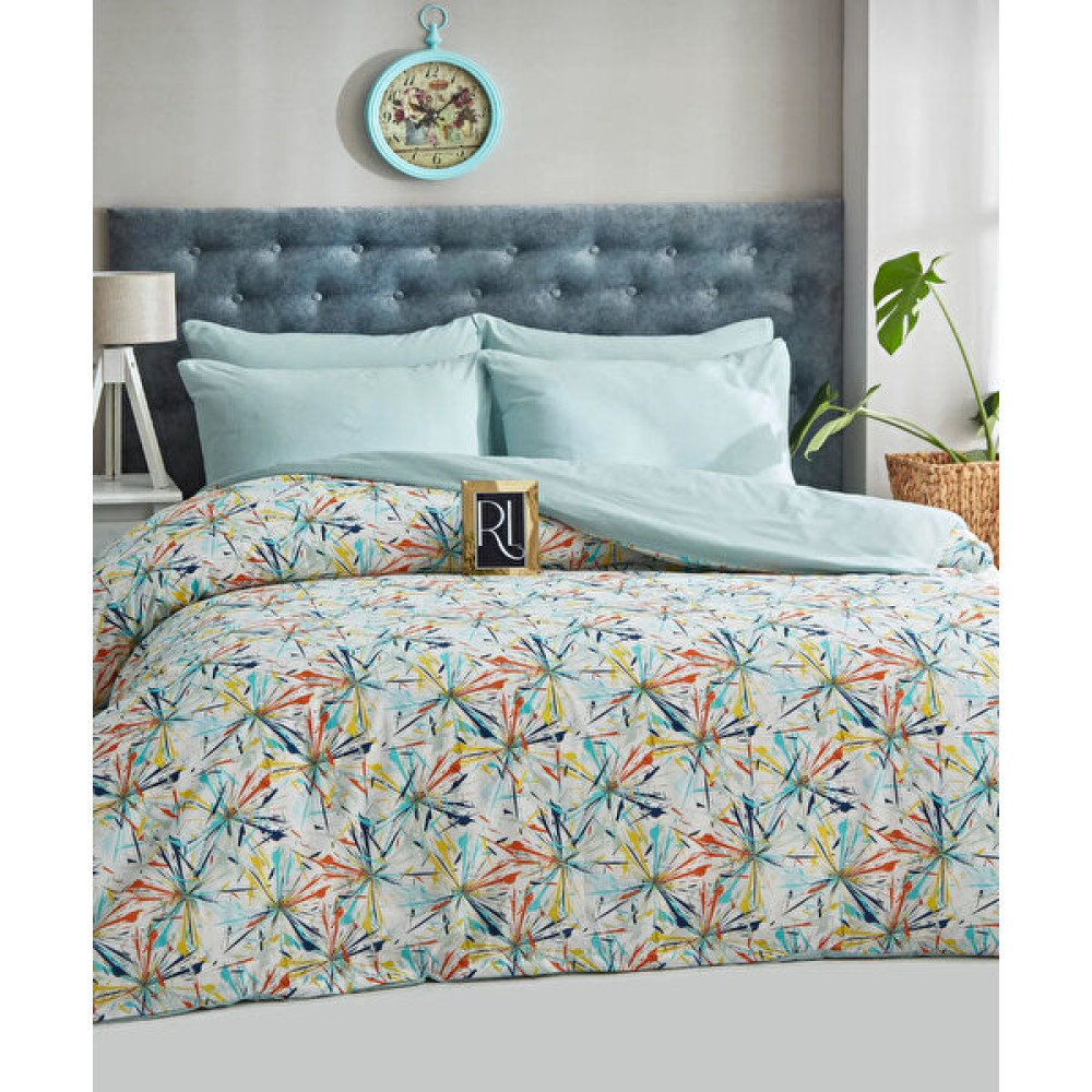 Alyamız Hawai Battal 220 x 240 Nevresim Takımı (Çarşafı Lastikli) - Mint - 220 x 240 cm Nevresim Takımı Fiyatı