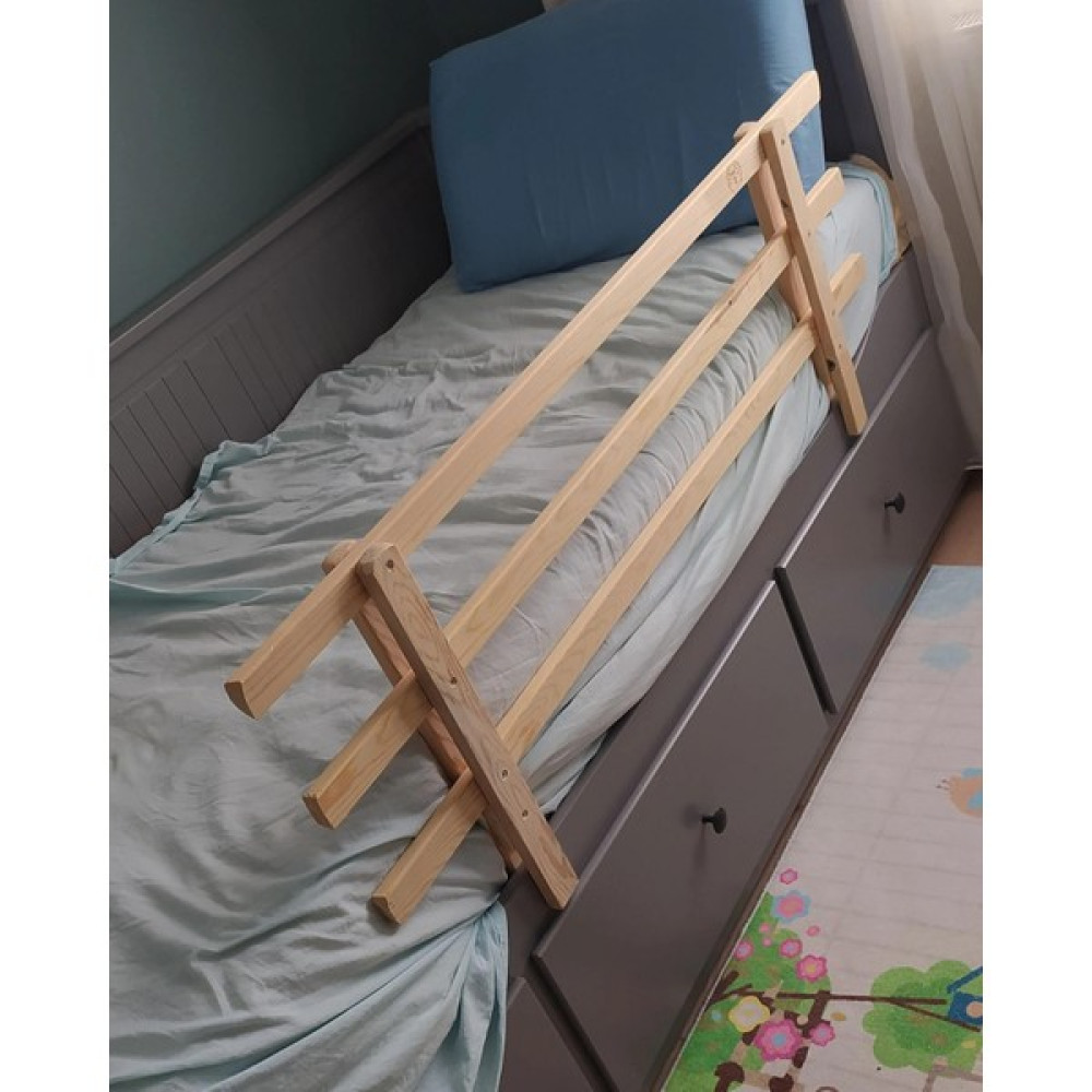 Alyones Ahşap Bebek Çocuk Yatak Koruma Bariyeri Korkuluk Beşik Korkuluğu - 45 x 160 cm Bebek Yatak Bariyeri Fiyatı