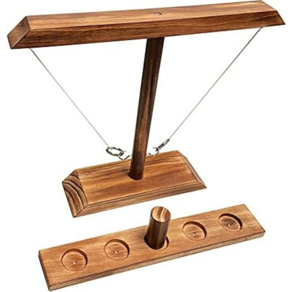Alyones Hook And Ring Game, Yüzük Atma Oyunu, Kanca ve Yüzük Oyunu (Antik Ceviz) - Renkli Bebek Oyuncakları Fiyatı