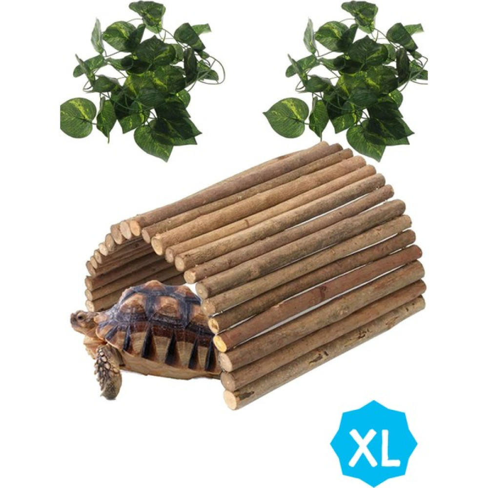 Alyones Sürüngen Sığınağı Köprüsü Tırmanma Merdiveni (50CM x 30CM) Doğal Saklanma Yaşam Alanı Dekoru Evcil Hayvan Ürünleri Fiyatı